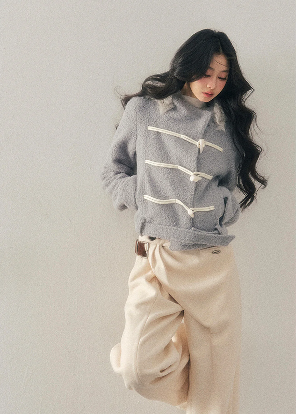 Refined Toggle Hooded Coat - Image 2