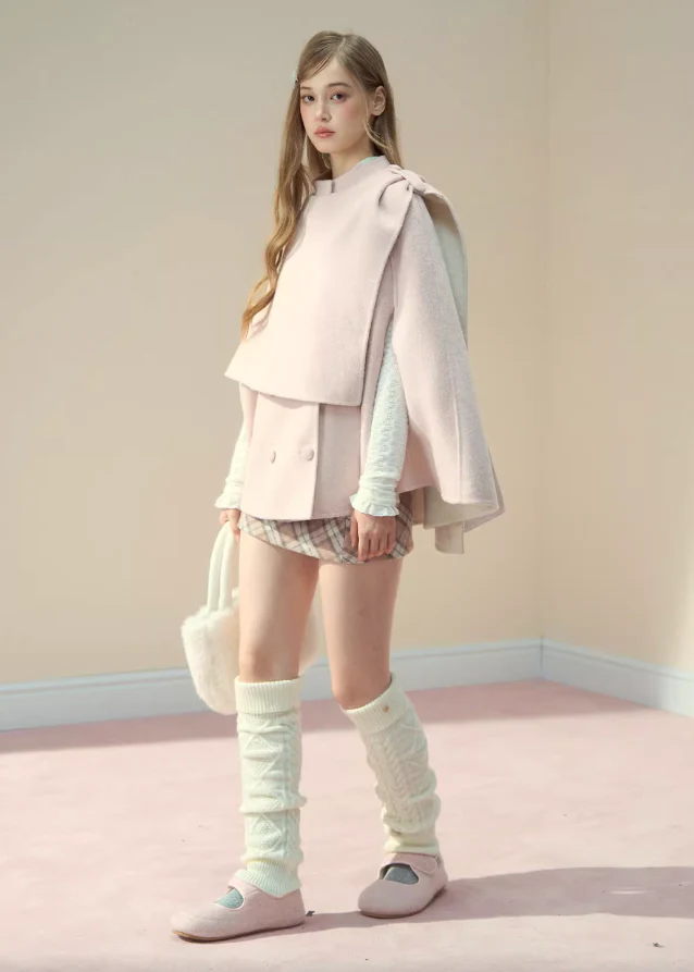 Reversible Wool Fairy Cloak Coat - Image 3