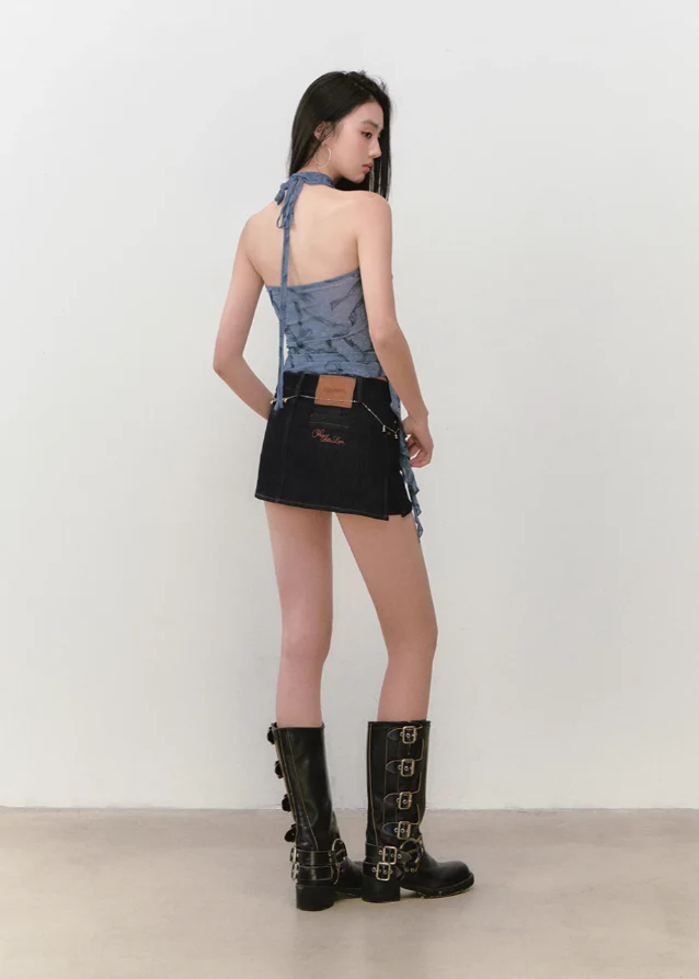 Ribbon Flower halter Neck Vest Top - Image 5