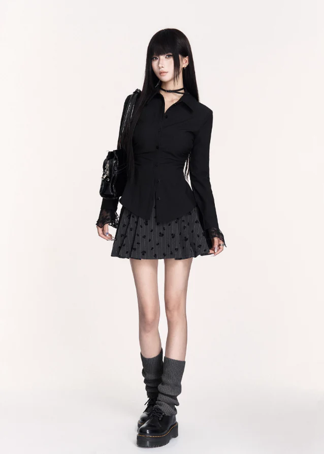 Rogue Scholar Waist-Cinched Shirt - Image 4