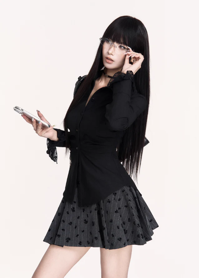 Rogue Scholar Waist-Cinched Shirt - Image 6