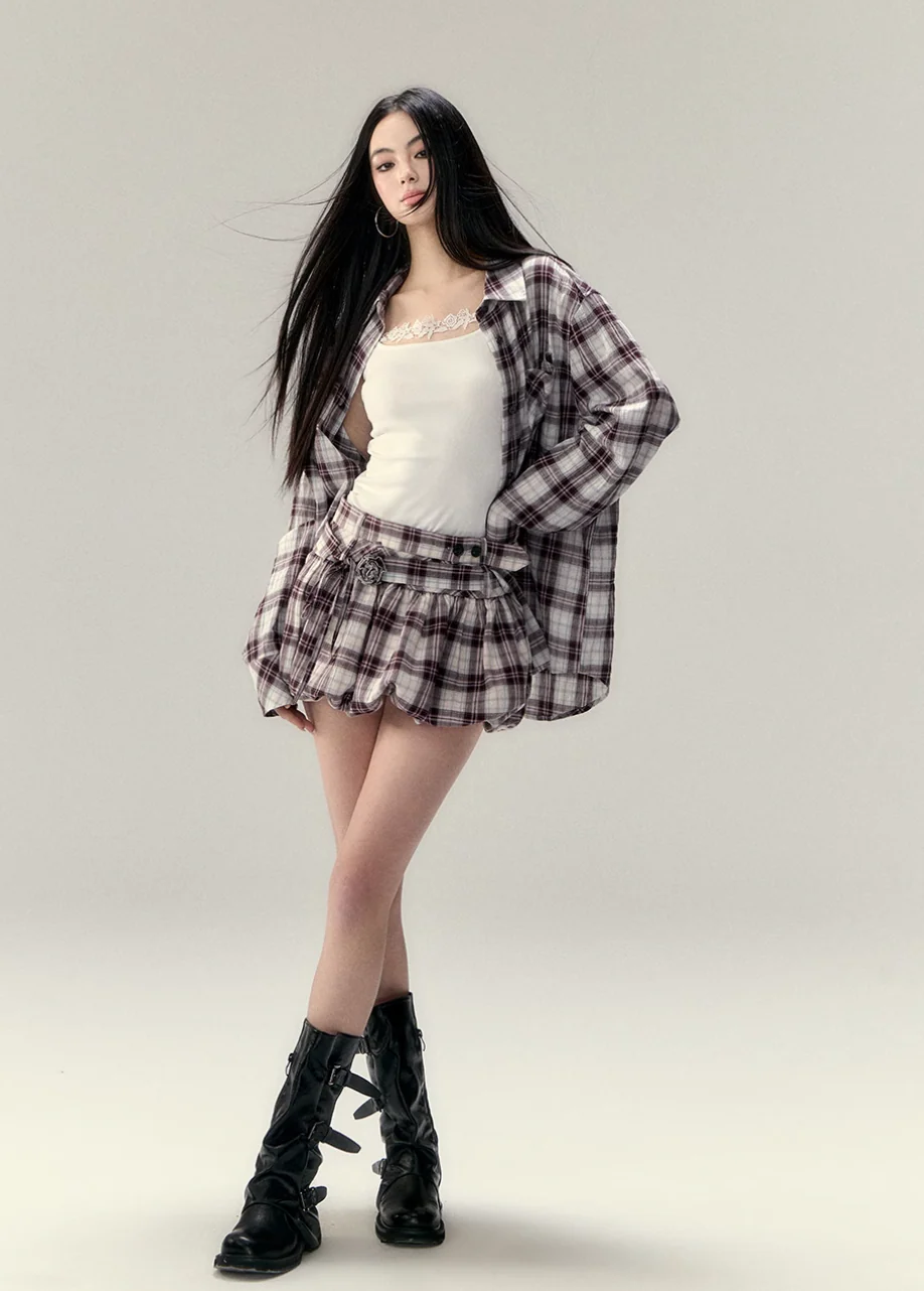 Elegant Belted Skirt - Image 2