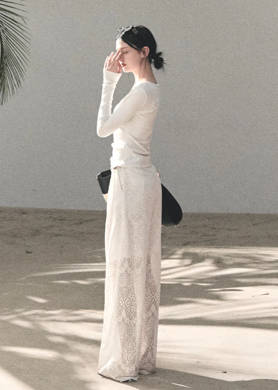 Sand & Shoal Crochet Lace Pants - Image 10