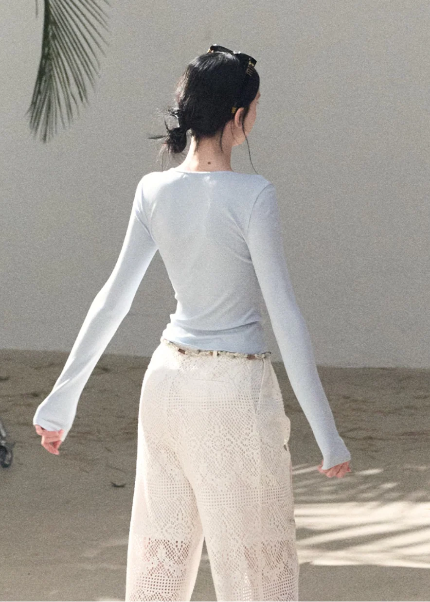 Sand & Shoal Crochet Lace Pants - Image 7