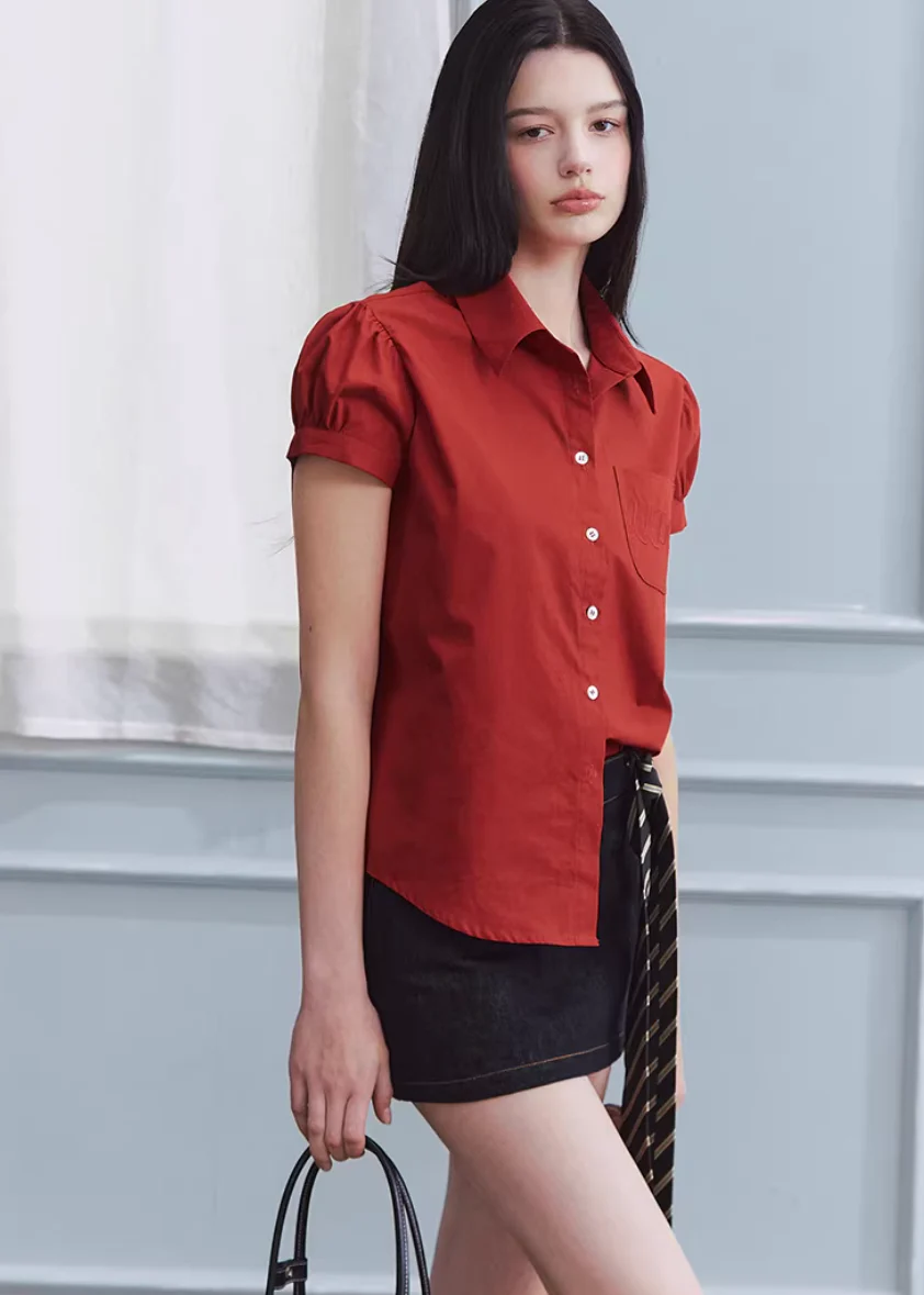 Scarlet College Bloom Shirt - Image 12