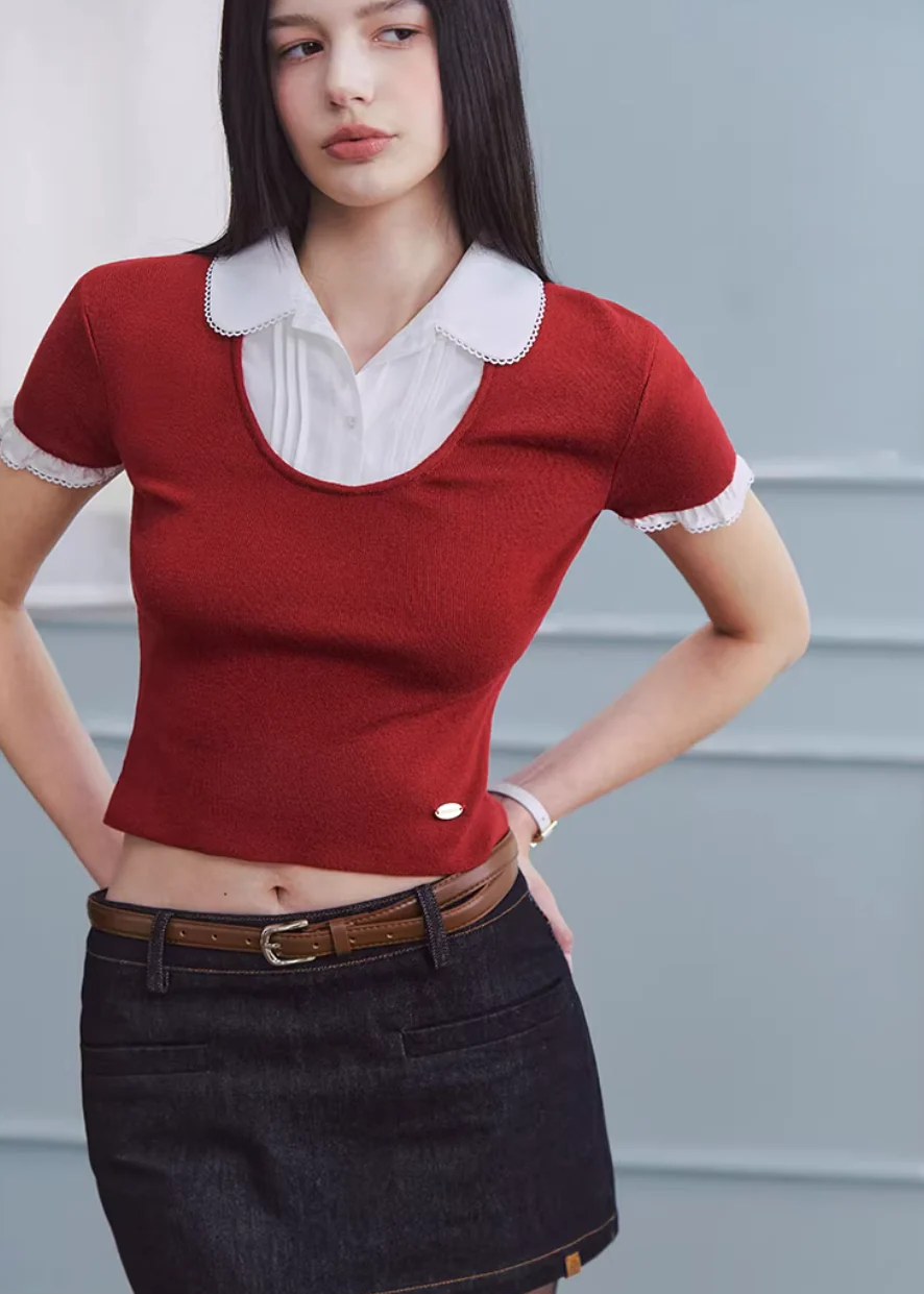 Scarlet Layer Collar Knit - Image 4