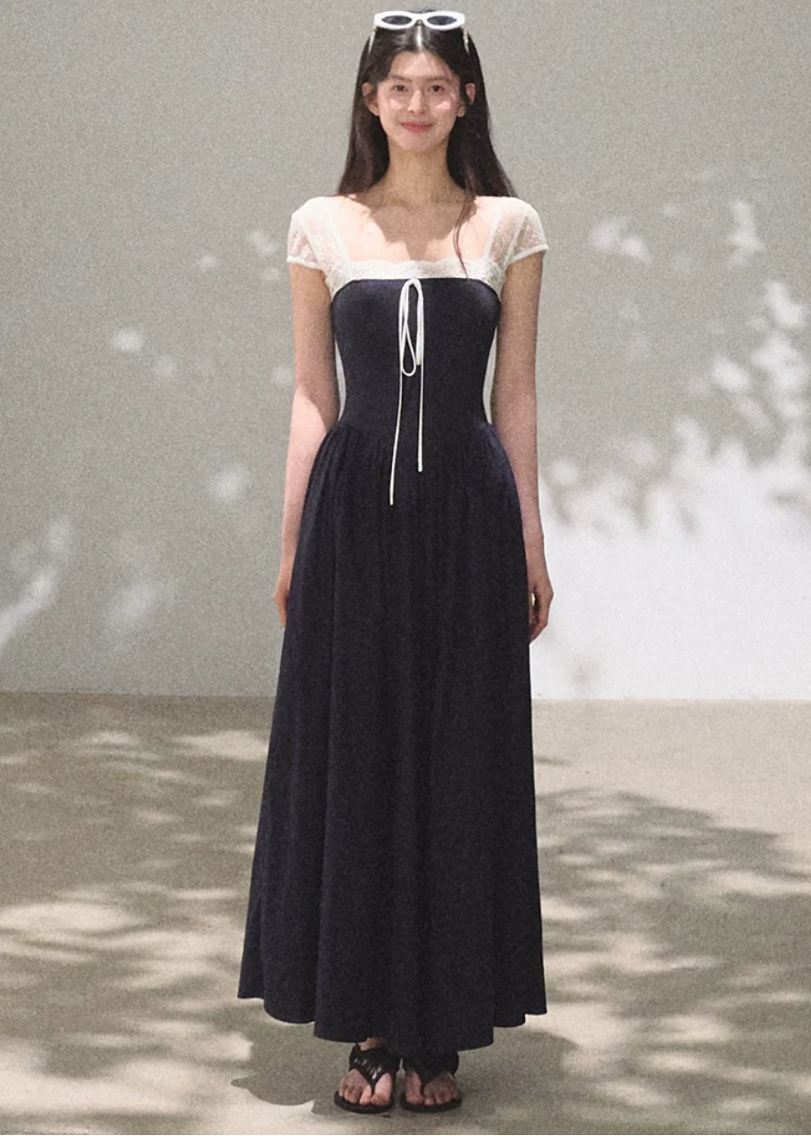 Seaside Lace Slip Dress - Image 6