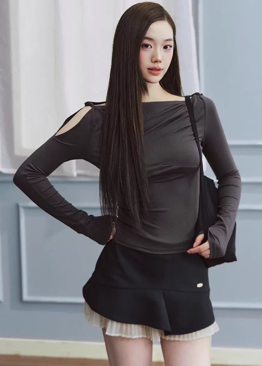 Shadow Line Off-Shoulder Top - Image 3