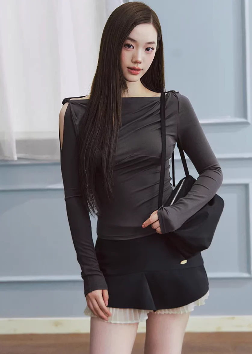 Shadow Line Off-Shoulder Top - Image 4