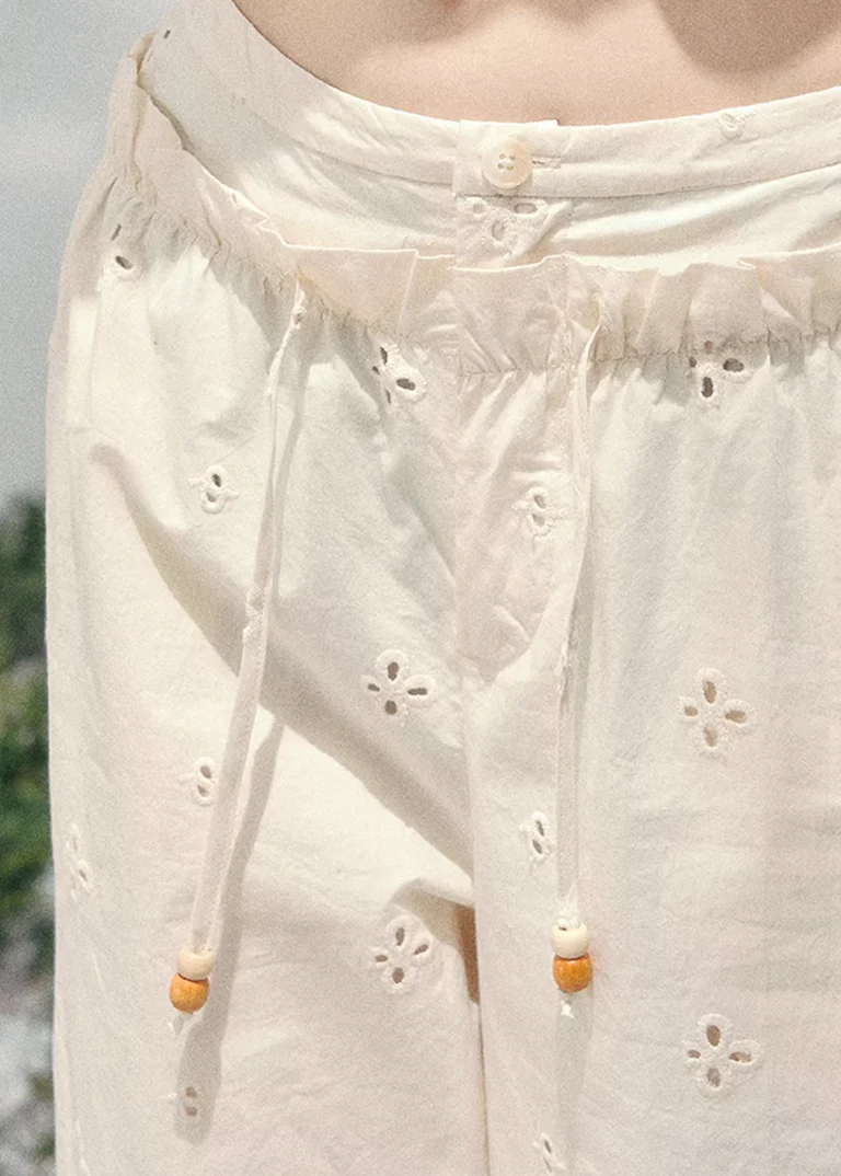 Shallow Mist Embroidered Pants - Image 6