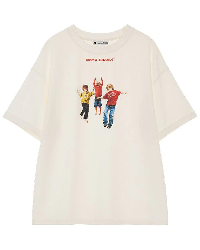 Loose Fit Round Neck Tee - Image 5