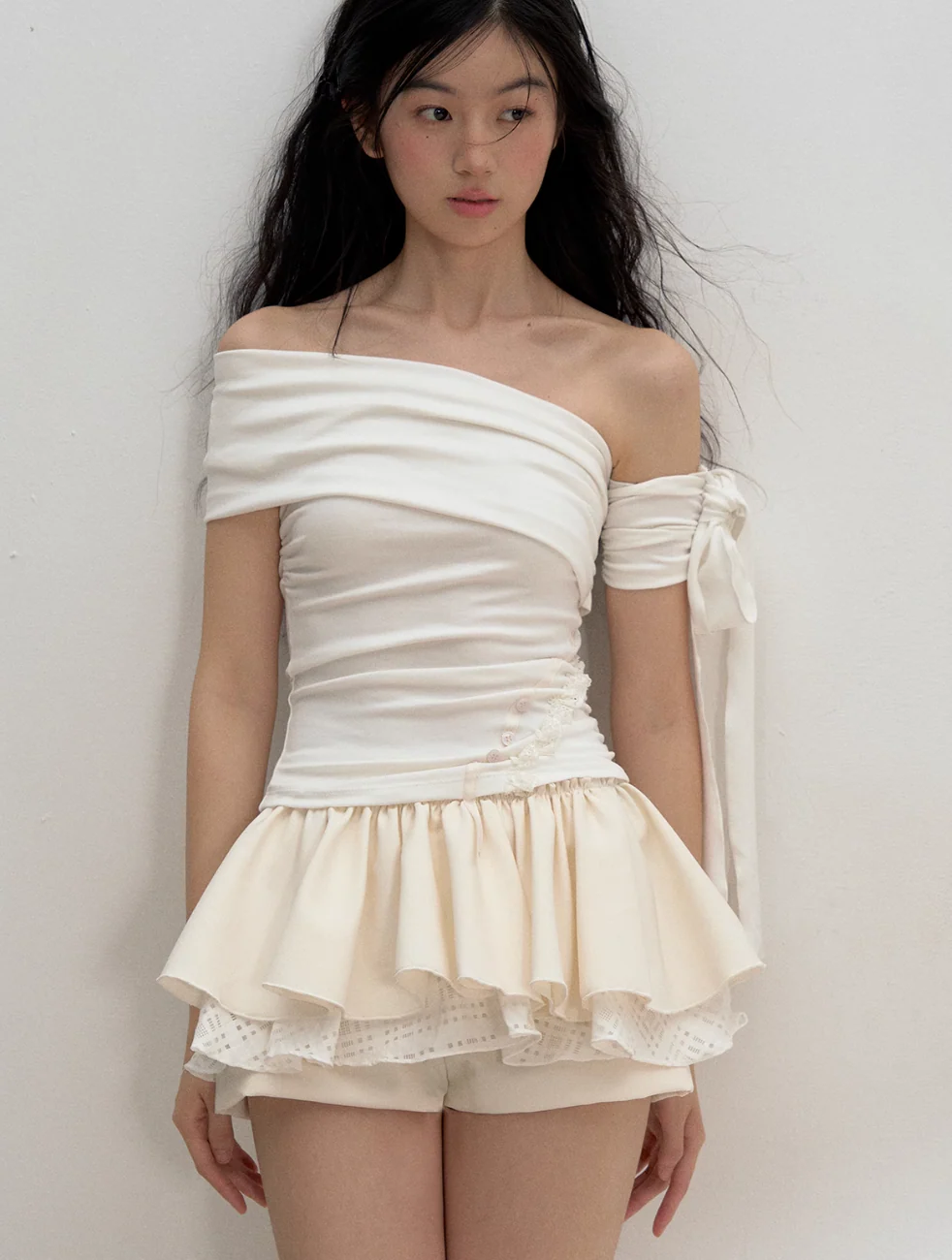 Lyocell One-Shoulder Strap Top - Image 2