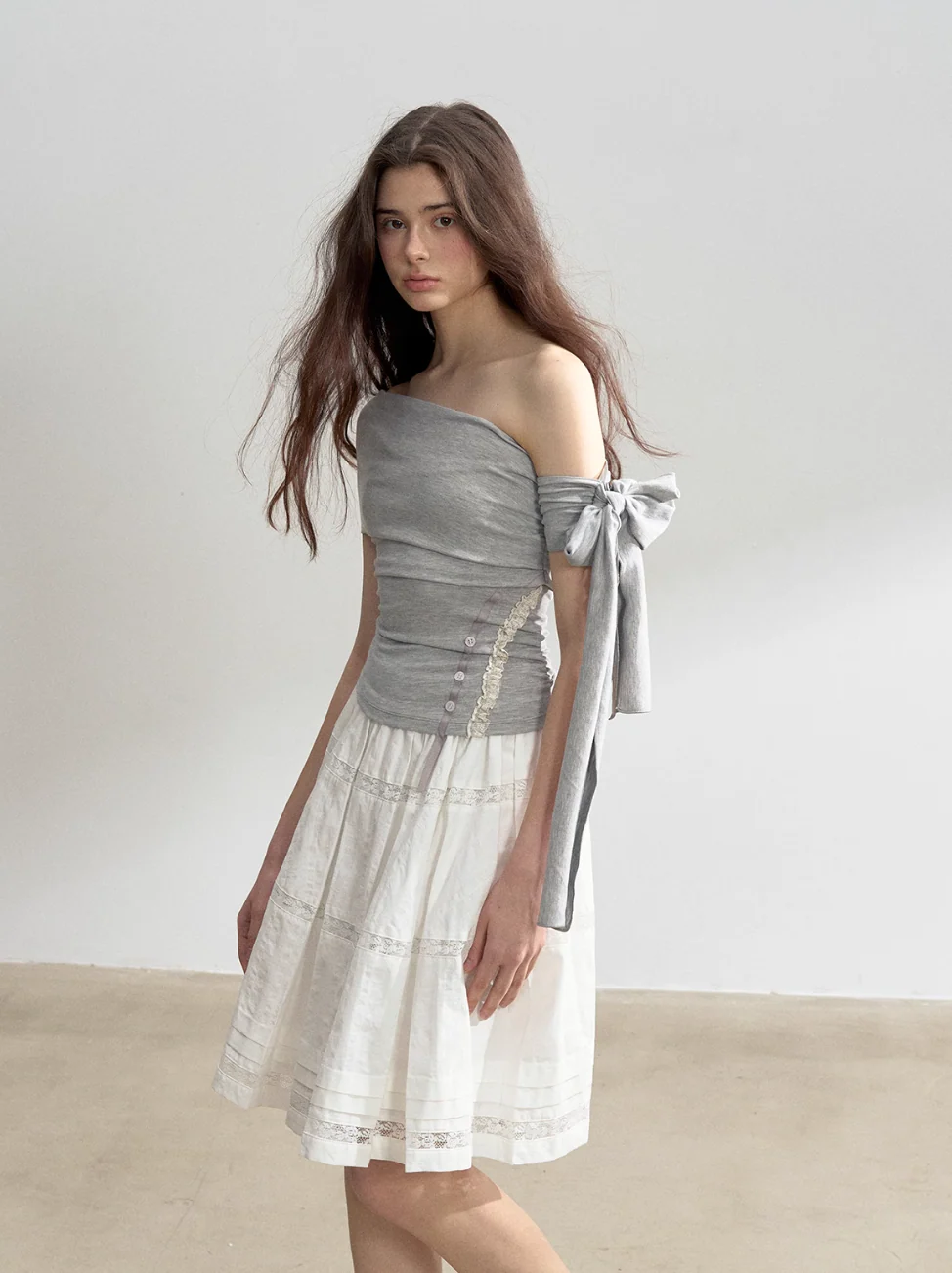 Lyocell One-Shoulder Strap Top - Image 7