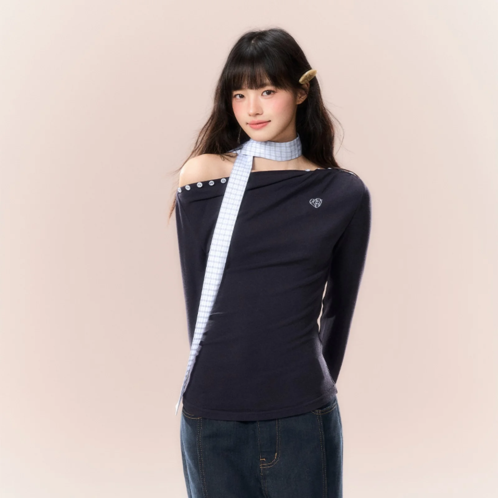 Shoulder two-wear T-shirt - Image 4