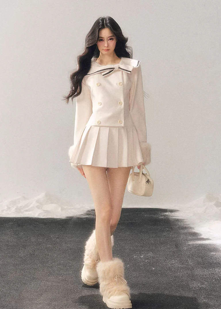 Silent Confession Preppy Dress - Image 2