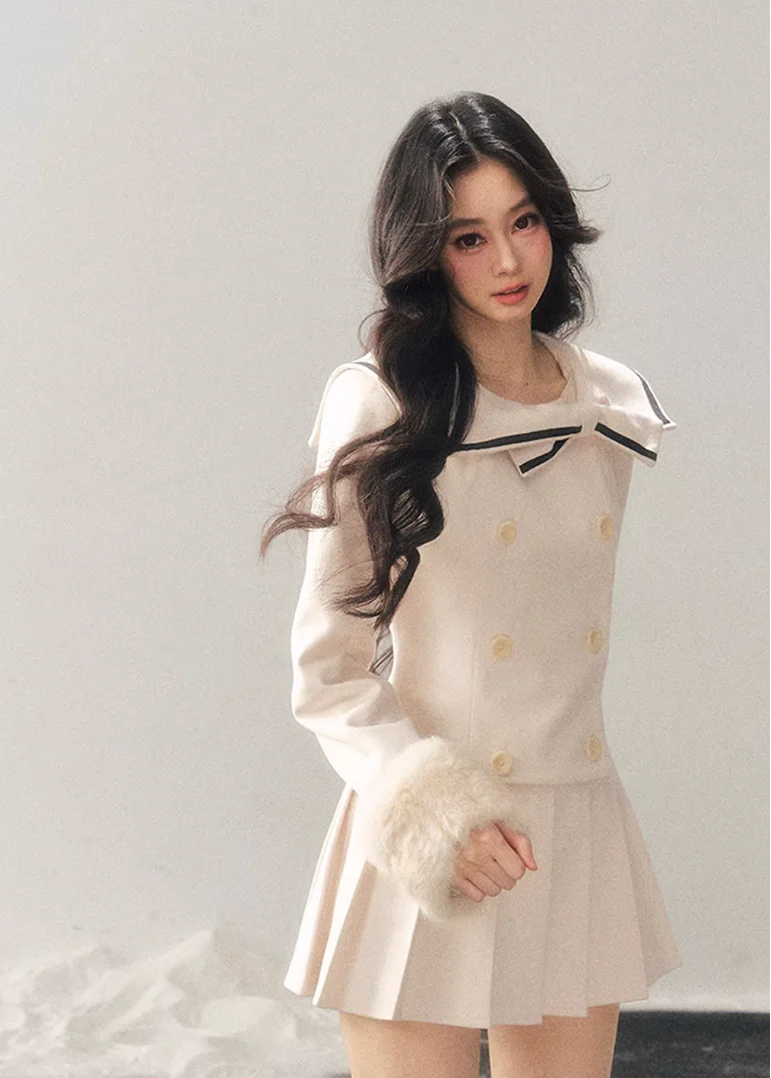 Silent Confession Preppy Dress - Image 8