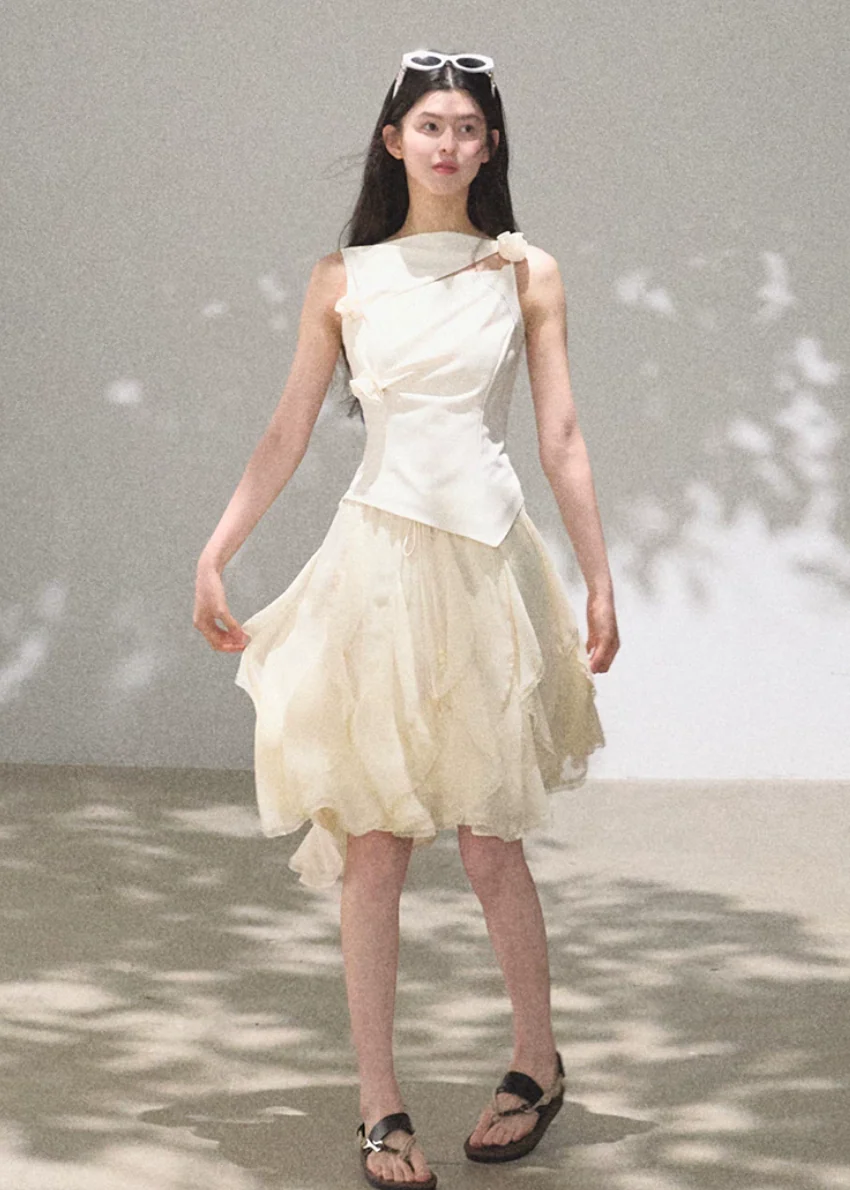Silent Fragrance Asymmetry Top - Image 2