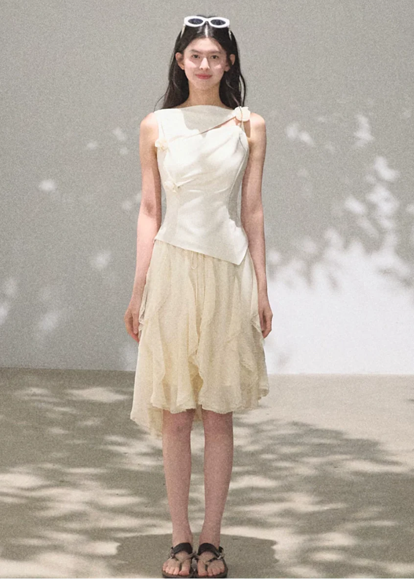 Silent Fragrance Asymmetry Top - Image 5