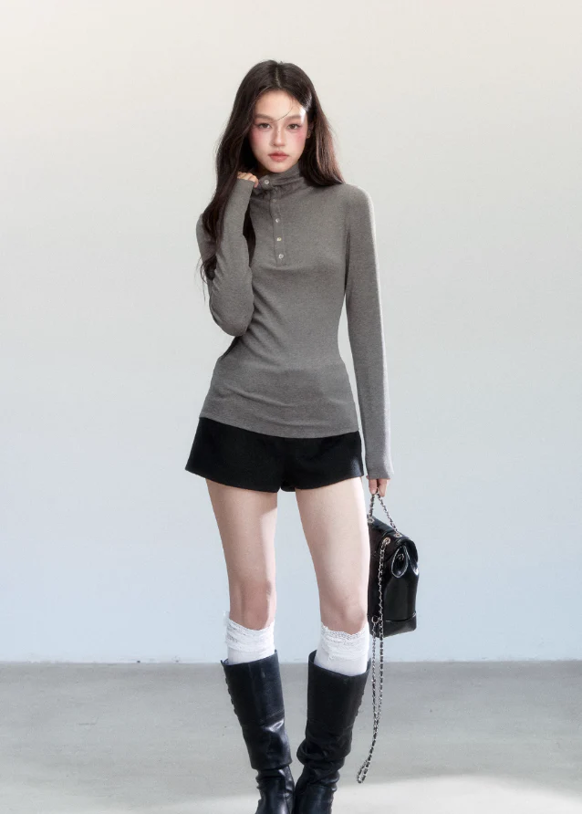 Silent Frame Turtleneck Top - Image 5