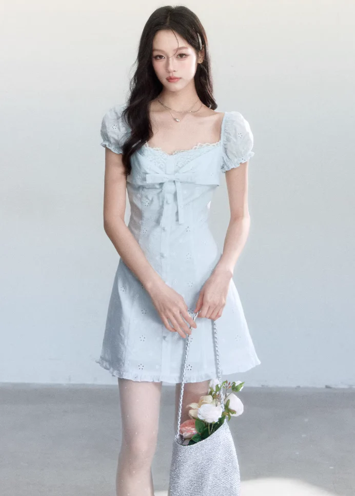 Sky Lace Whisper Dress