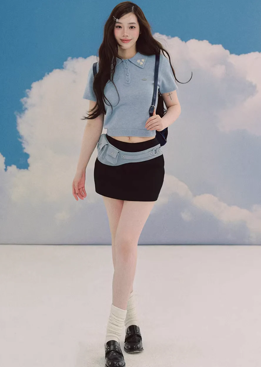 Skyline Embroidered Polo Knit - Image 5