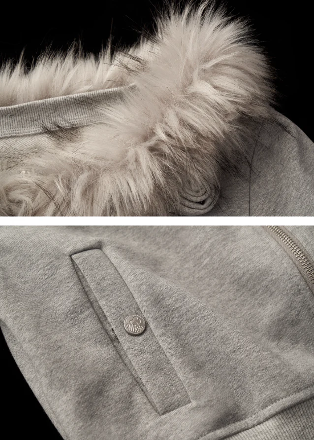 Slant Zip Fur Crop - Image 13