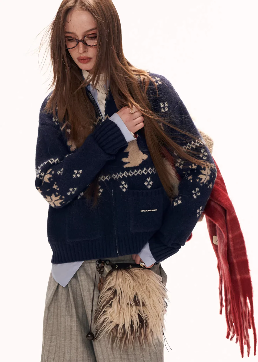 Snow Bunny Knit Cardigan - Image 12