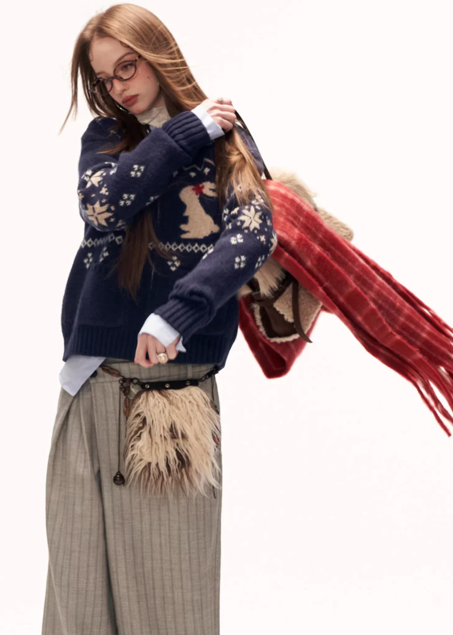 Snow Bunny Knit Cardigan - Image 15