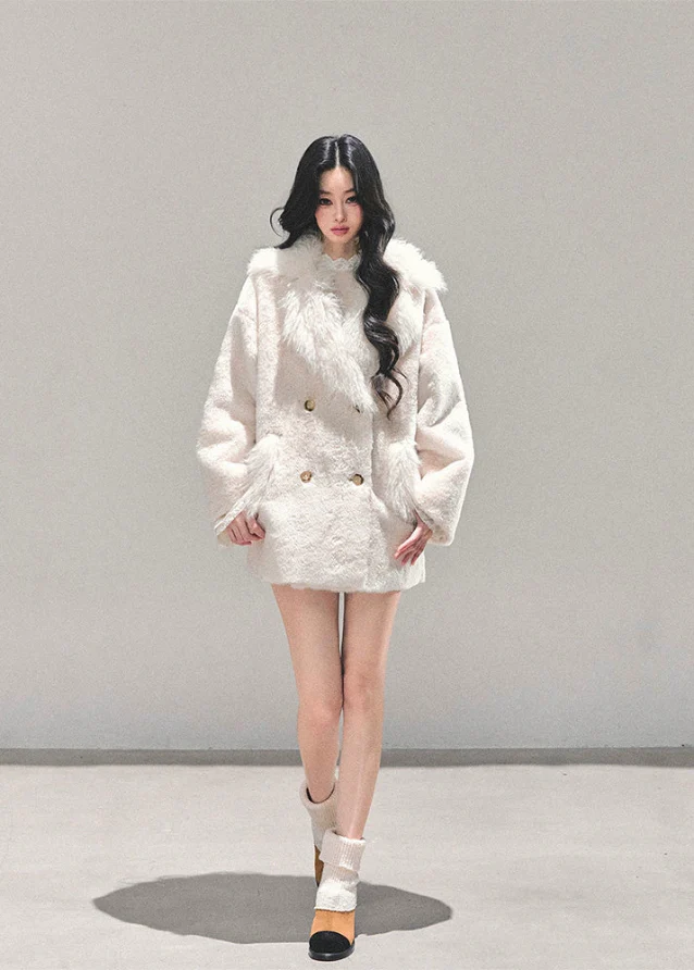 Snow Veil Plush Coat - Image 3