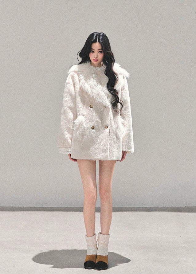 Snow Veil Plush Coat - Image 4