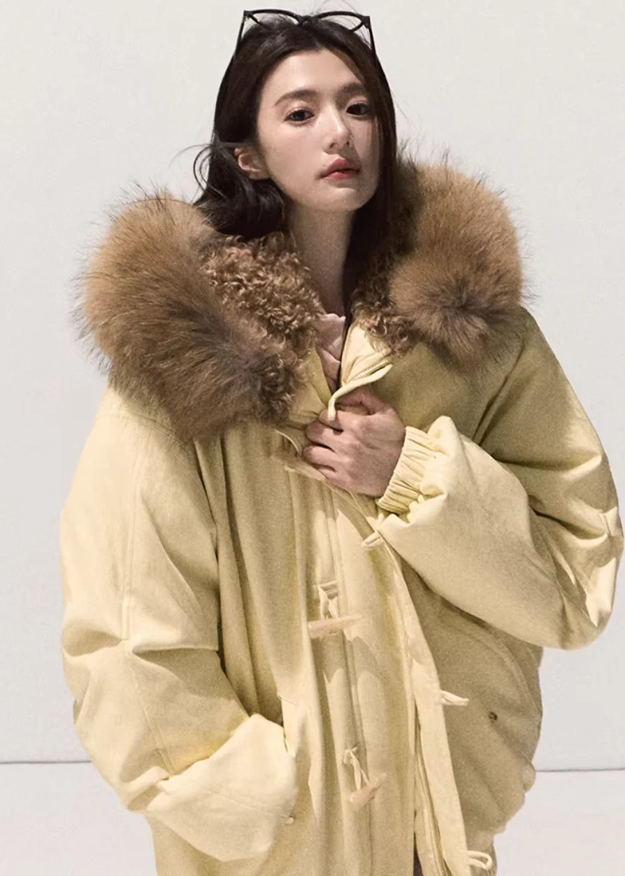 Snowy Night Fur Parka - Image 2