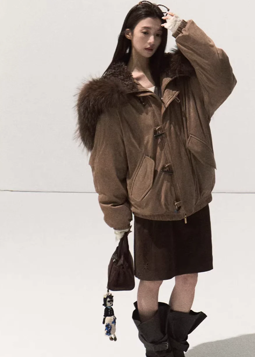 Snowy Night Fur Parka - Image 8