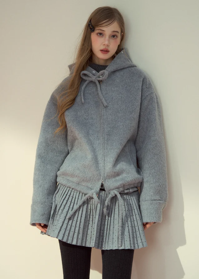 Snowy Warm Fur-Trim Coat - Image 13