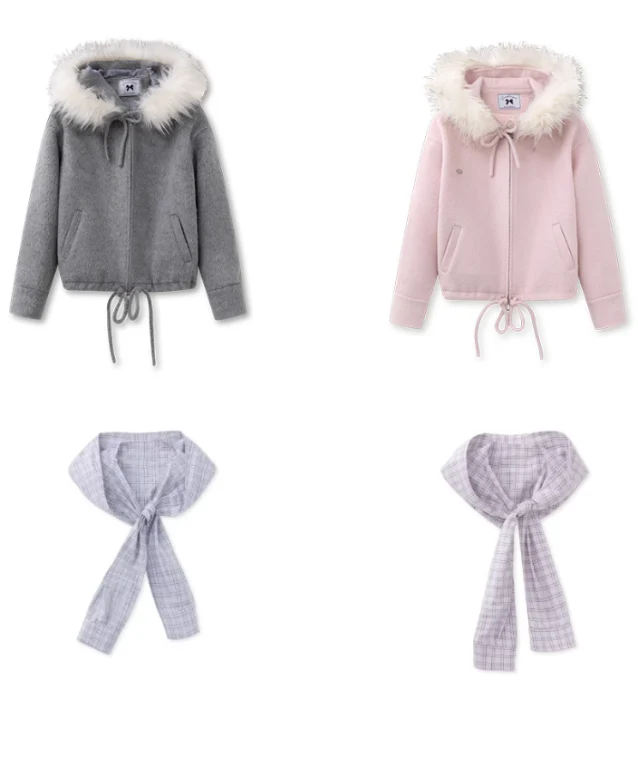 Snowy Warm Fur-Trim Coat - Image 15