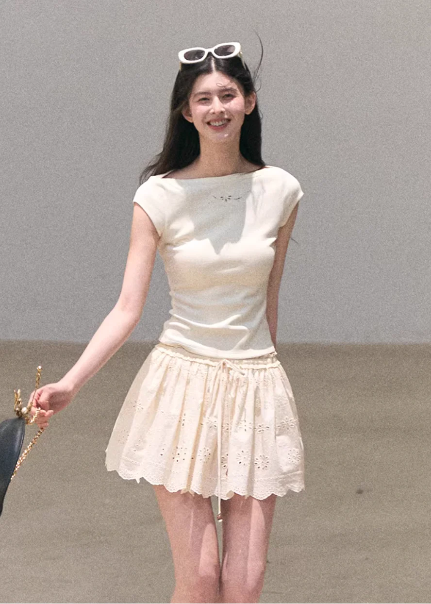 Soft Air One-Shoulder Tee - Image 7