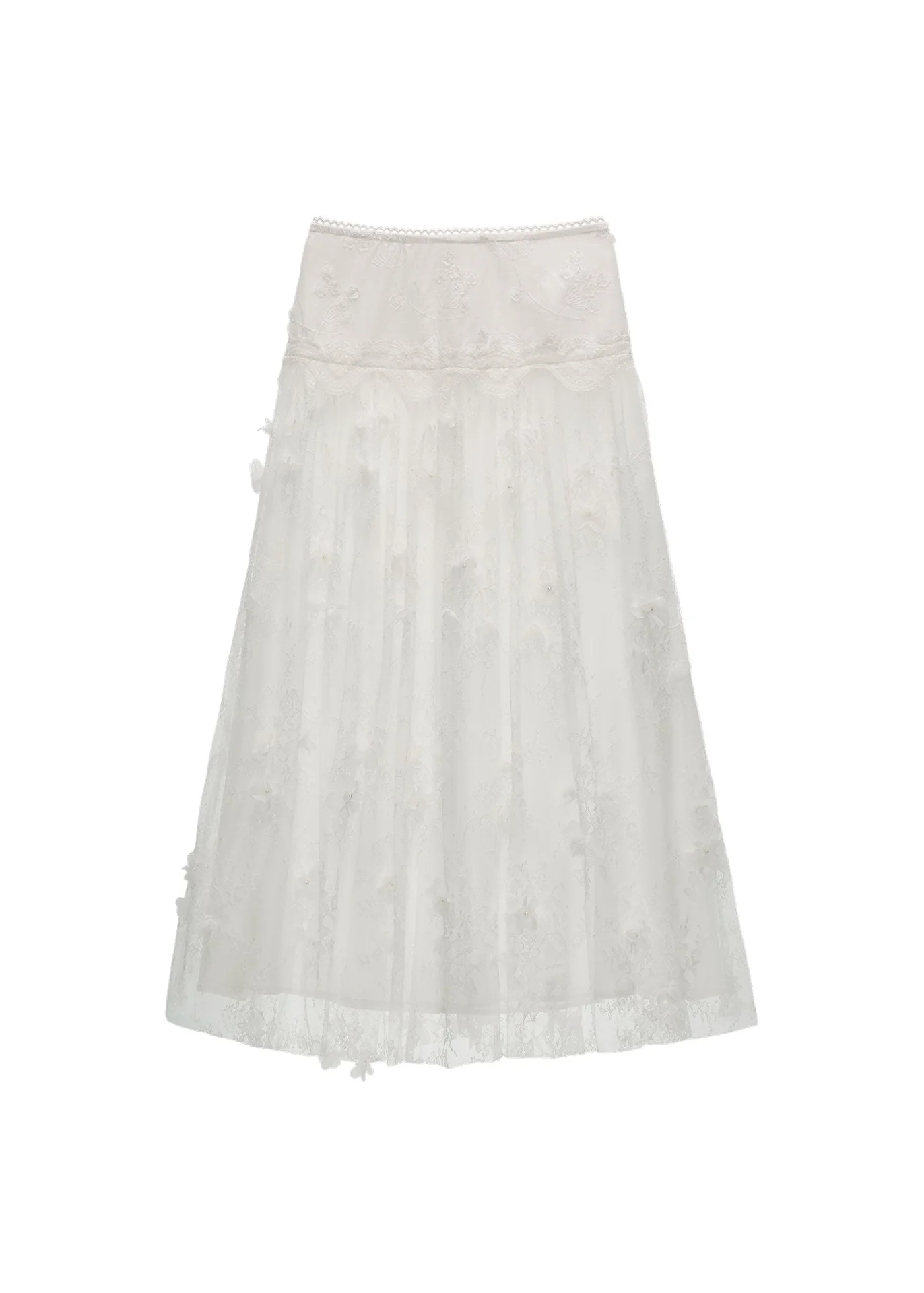 Soft Bloom Gauze Maxi Skirt - Image 8