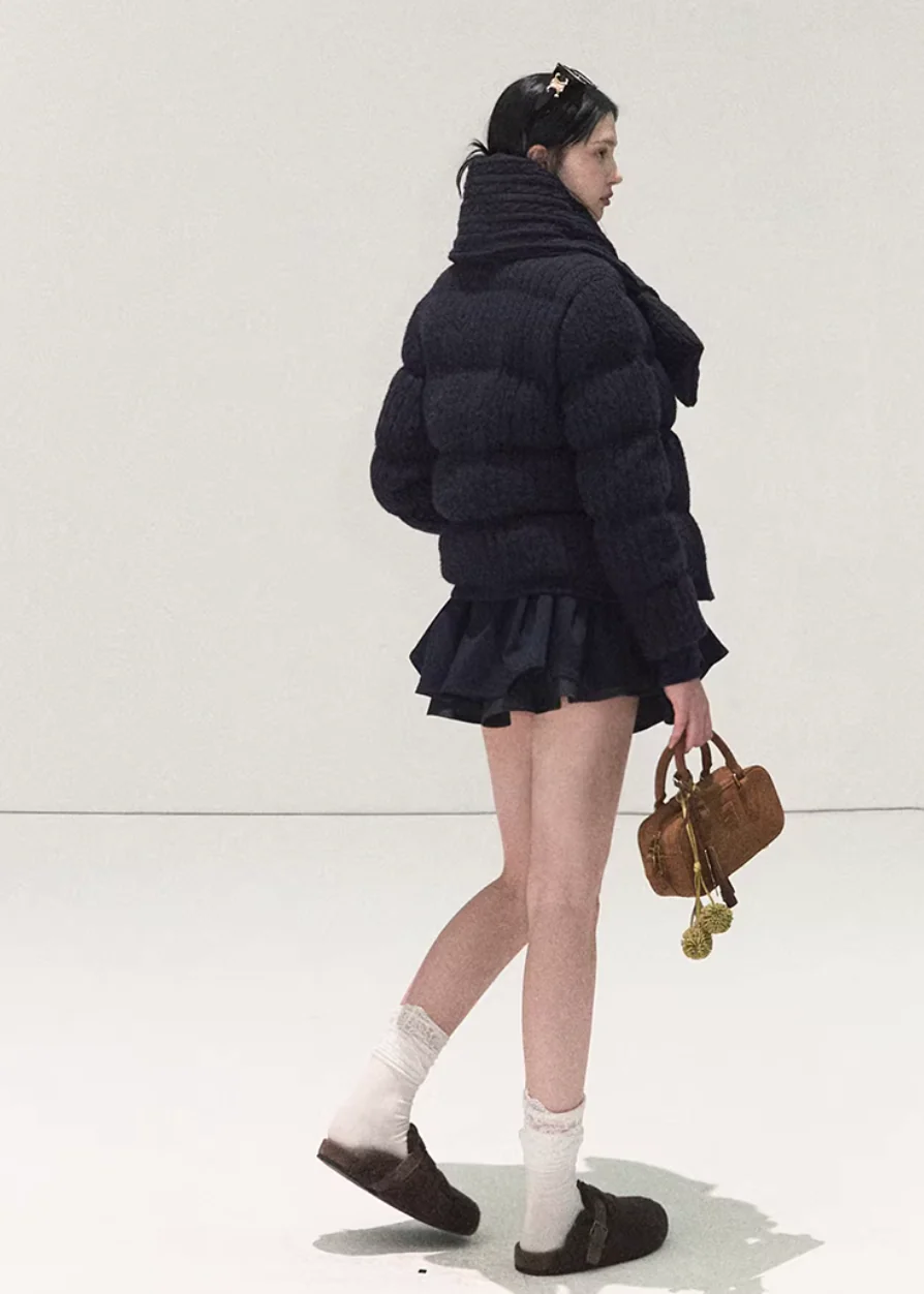 Soft Contrast Puff Culotte Skirt - Image 12