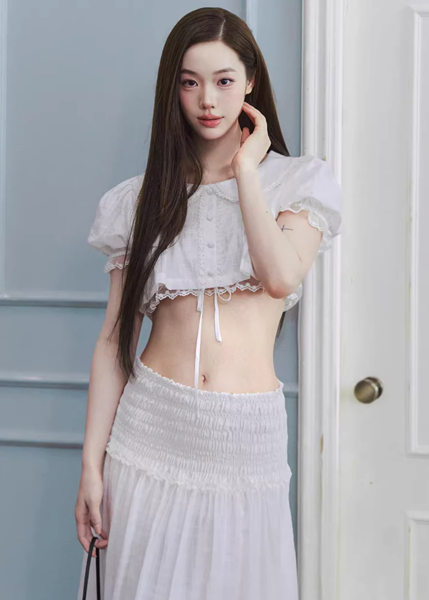 Soft Doll Lace Cropped Top - Image 3