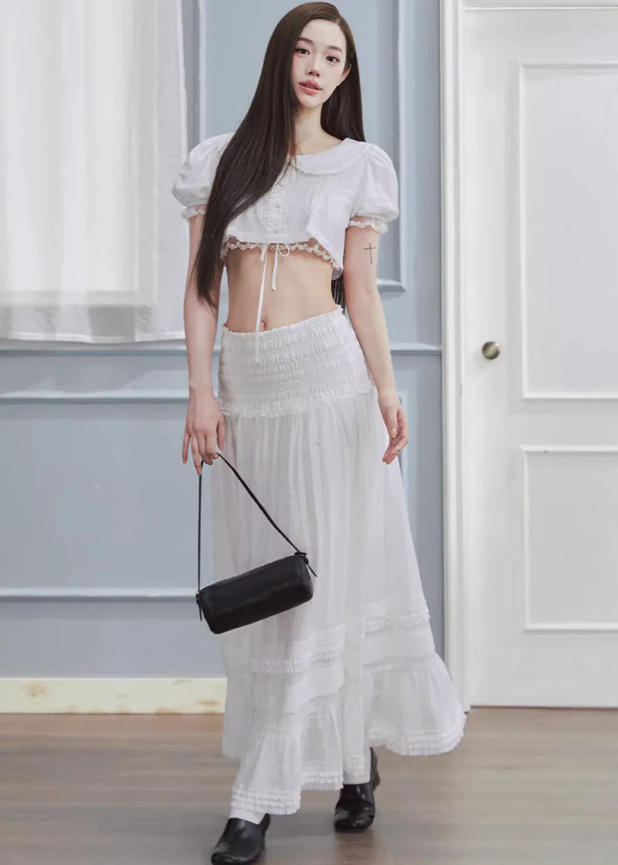Soft Doll Lace Cropped Top - Image 4