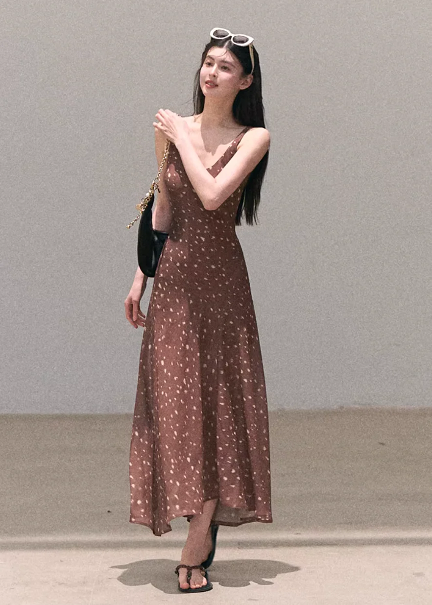 Soft Dot Flow Camisole Dress - Image 6