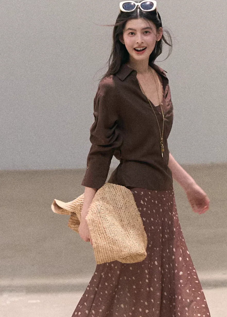 Soft Dot Flow Camisole Dress - Image 8