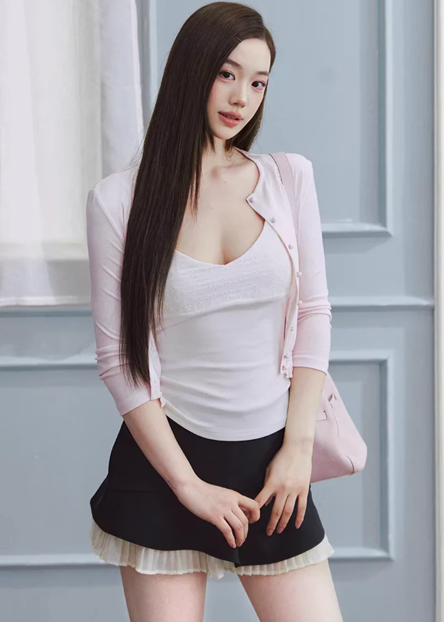 Soft Edge Layered Mini Skirt - Image 9