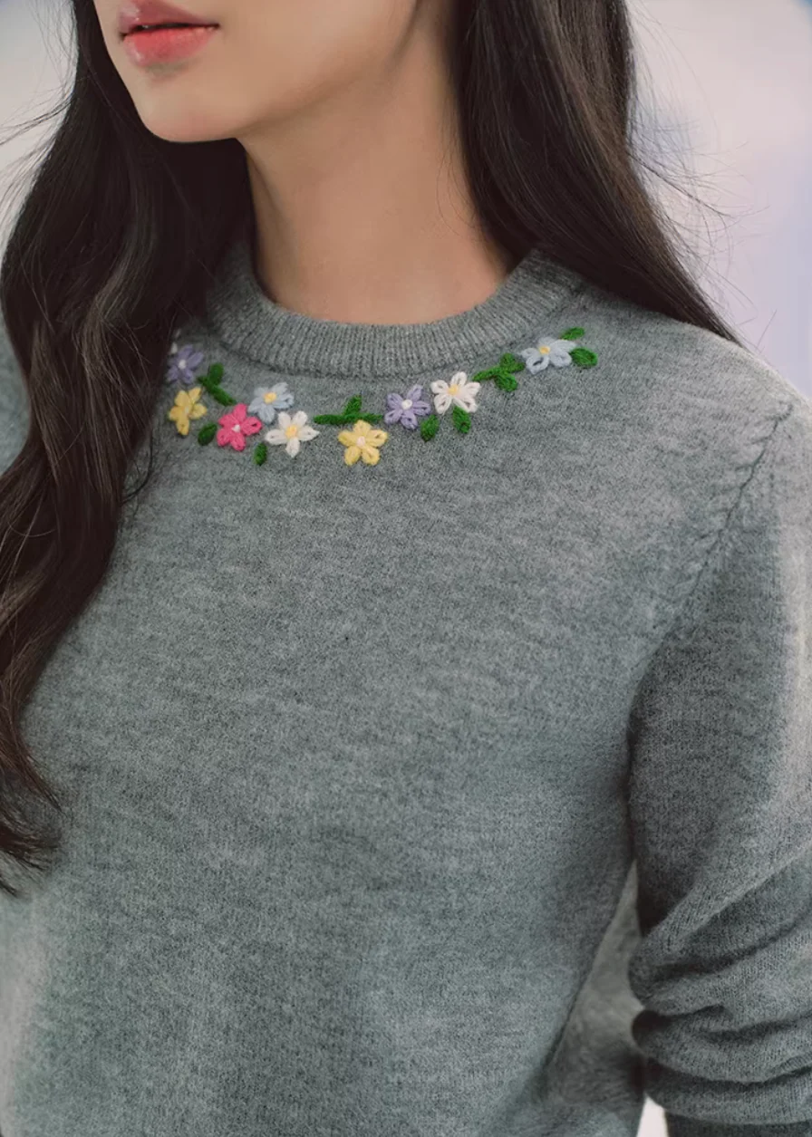 Soft Garden Crew Neck Sweater - Image 12
