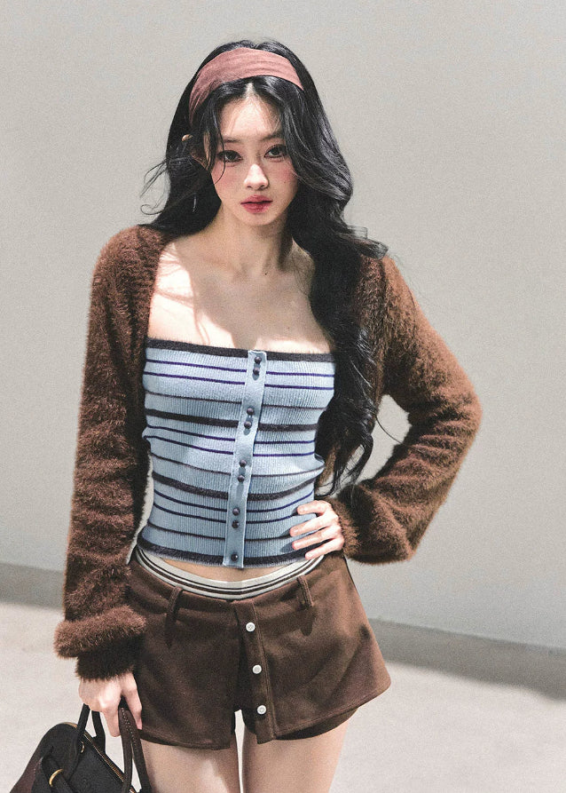 Soft Horizon Stripe Vest - Image 5