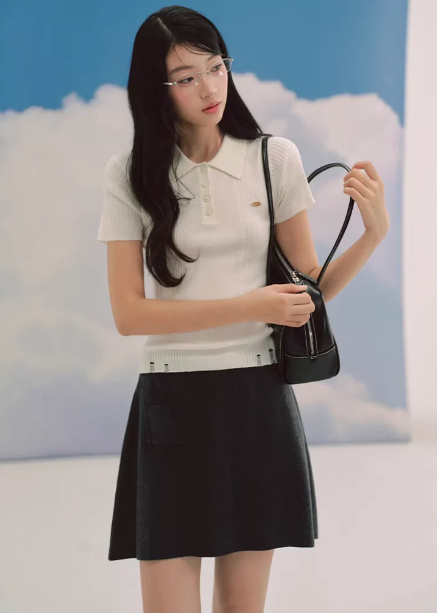 Soft Ivory Polo Knit - Image 4