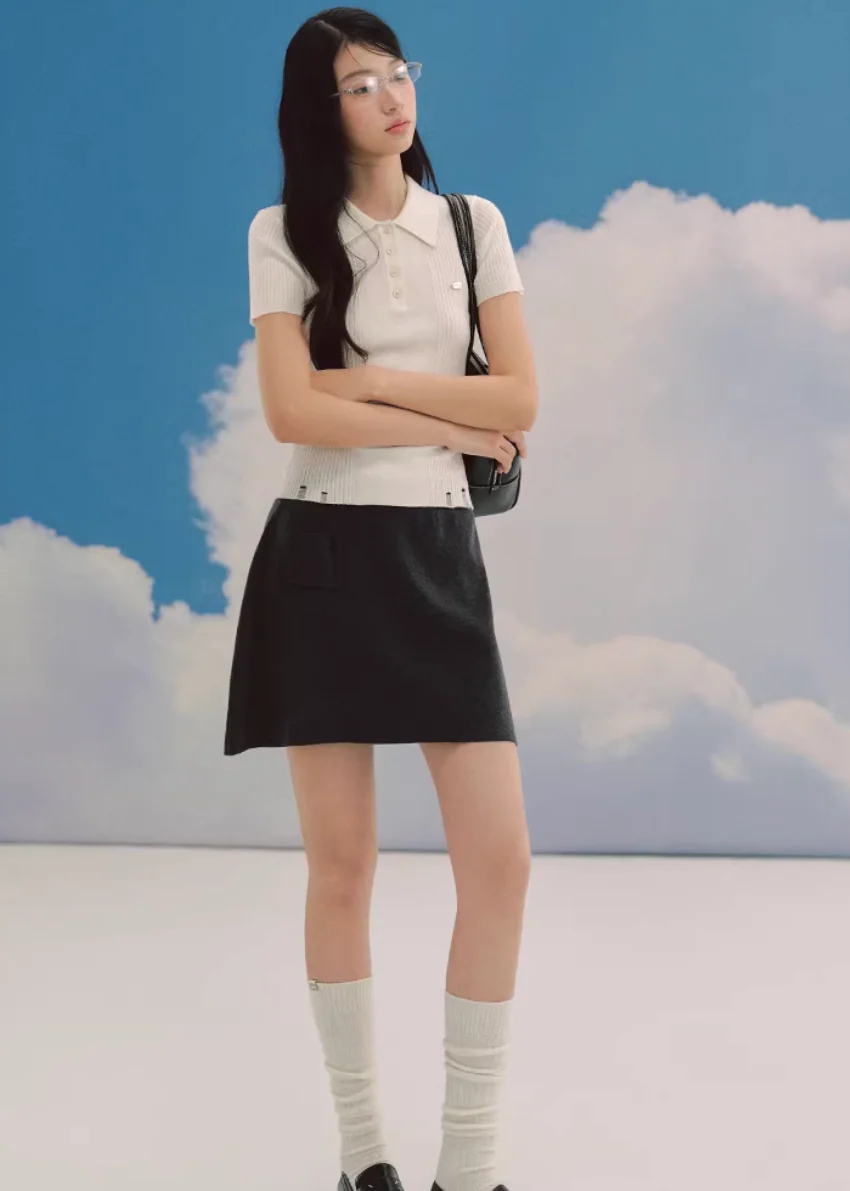 Soft Ivory Polo Knit - Image 6