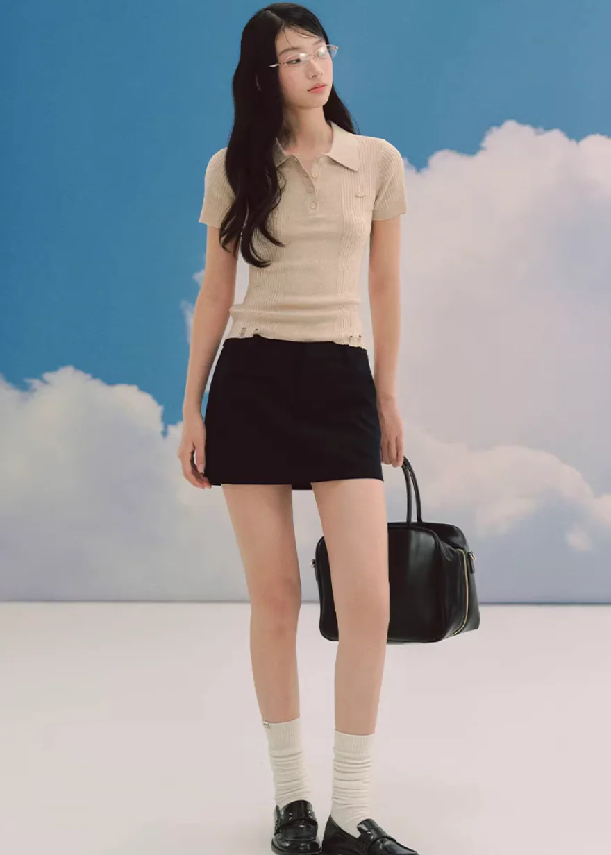 Soft Ivory Polo Knit - Image 9
