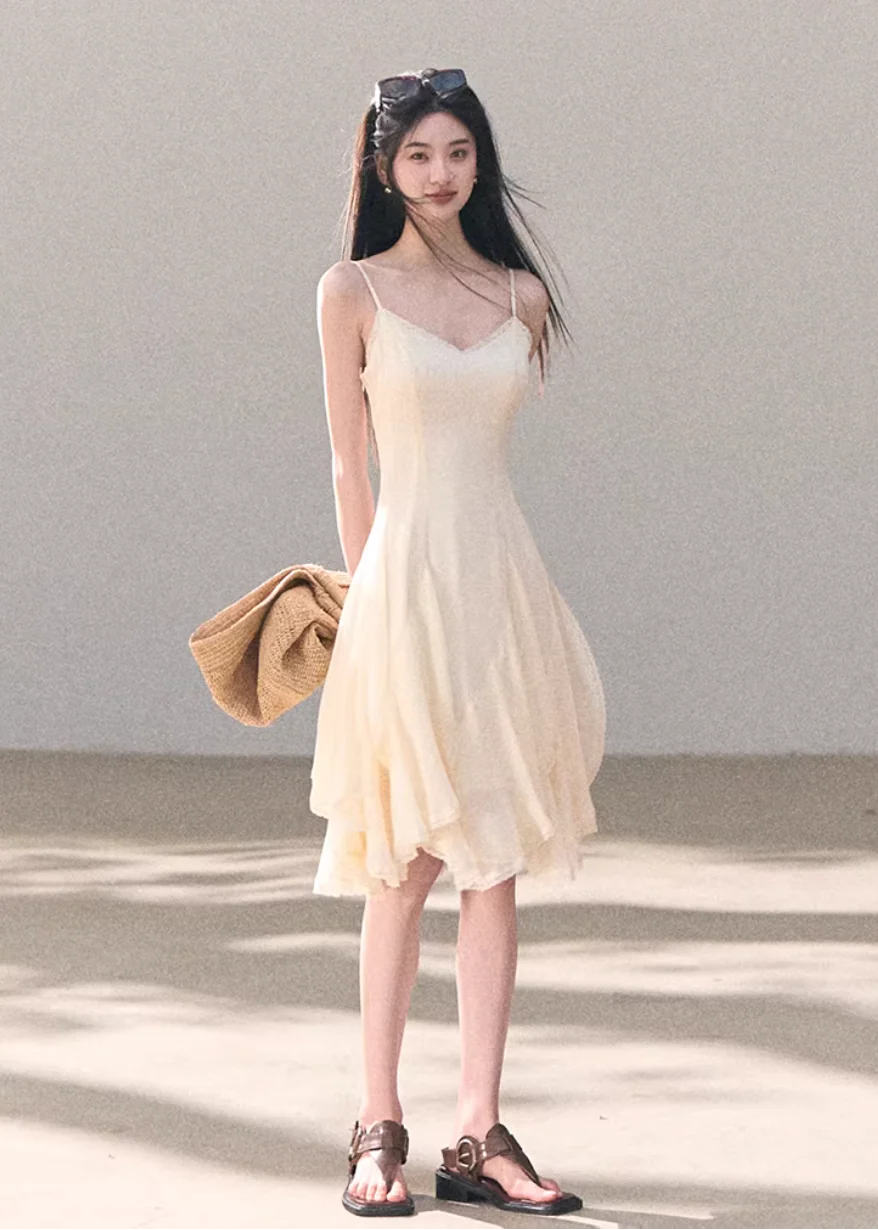 Soft Light Chiffon Camisole Dress - Image 5
