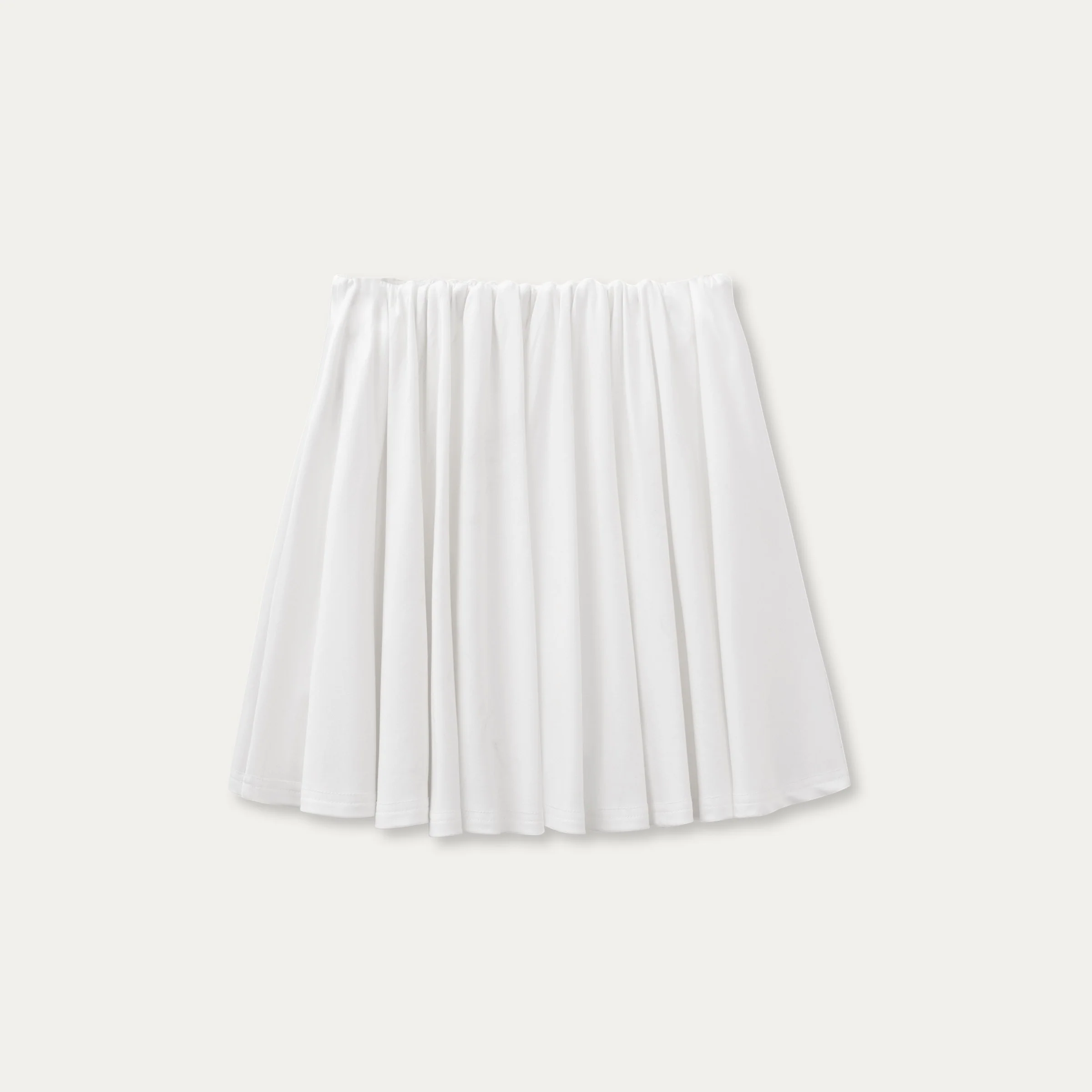 Soft Light Doll Collar Faux Two-Piece Top & Skirt Set - Image 10