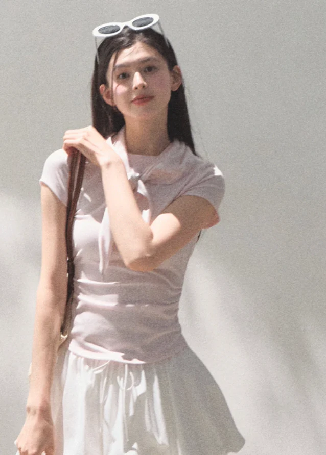 Soft Mesh Grid Puff Flower Bud Skirt - Image 11